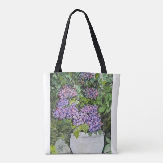 Hydrangea Flower Canvas tas (Achterkant)