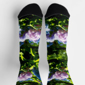 Hydrangea Flower Garden Crew Socks Sokken (Top)