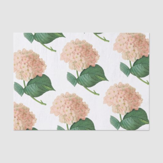 Hydrangea Flower Pattern Tissuepapier (Voorkant)