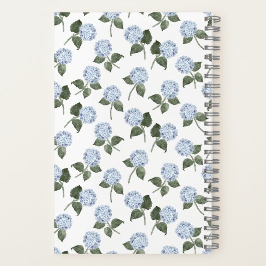 Hydrangea Flower Personalized Journal Notebook (Verso)