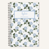 Hydrangea Flower Personalized Journal Notebook (Recto)