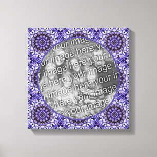 Hydrangea Flower Petal Abstract Voeg je eigen foto Canvas Afdruk