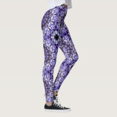 Hydrangea Flower Petals Abstract kunstpatroon Leggings (Rechts)