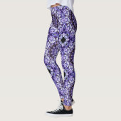 Hydrangea Flower Petals Abstract kunstpatroon Leggings (Links)