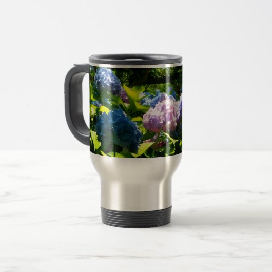 Hydrangea Flower Travel Mug (Devant gauche)