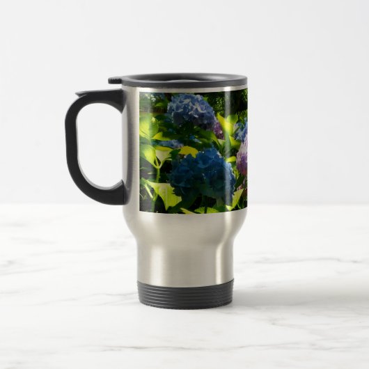 Hydrangea Flower Travel Mug (Gauche)