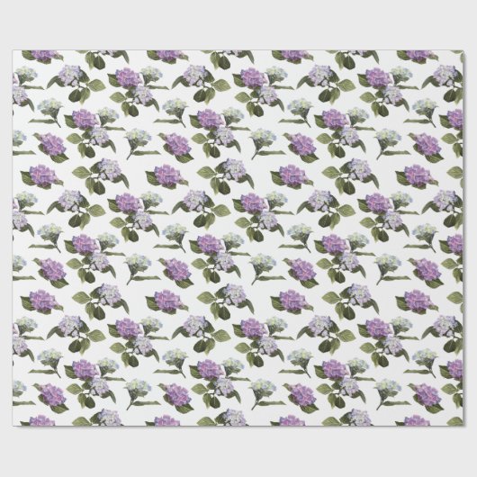 Hydrangea Flowers Cadeaupapier (Vlak)