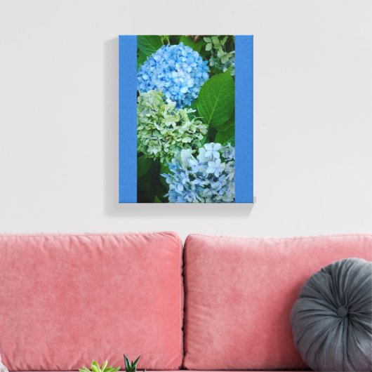 Hydrangea Flowers Canvas Afdruk (Insitu (Woonkamer))