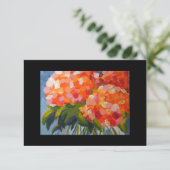Hydrangea Flowers de Calah 3,5 x 5 Cartes pour not (Debout devant)