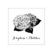 Hydrangea Flowers Gepersonaliseerd Rubberstempel (Afrduk)