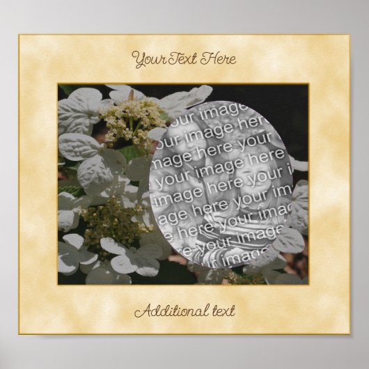 Hydrangea Flowers Voeg uw foto gepersonaliseerd to Poster (Voorkant)