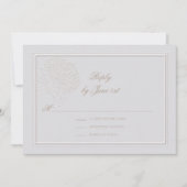 Hydrangea Formele Elegante Ivoor Wedding Response (Voorkant)