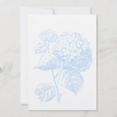 Hydrangea FORMELE WEDDINGINVITATIE Kaart (Achterkant)