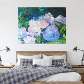 Hydrangea Garden Art Print (Insitu (Slaapkamer))
