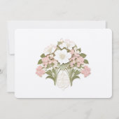 Hydrangea Garden Elegante Pastelbruiloft Uitnodige Kaart (Achterkant)