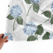 Hydrangea Garden Monogram  Fleece Deken