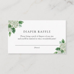 Hydrangea Groene Luier Raffle Behuizing Kaart
