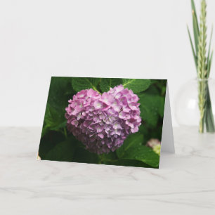 Hydrangea heart kaart