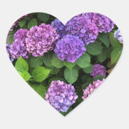 Hydrangea Heart Stickers