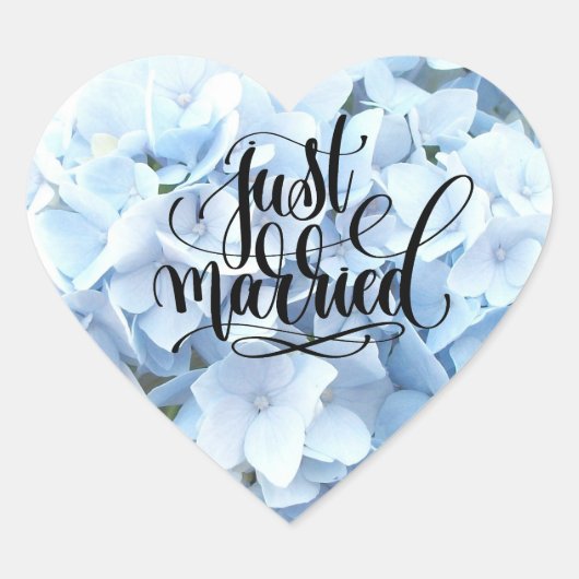 Hydrangea Heart Stickers (Voorkant)