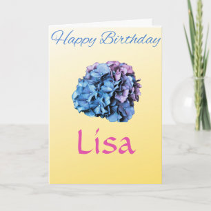 HYDRANGEA HEUREUSE CARTE D'ANNIVERSAIRE