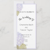 Hydrangea-hoeden van Violet Blue Kaart (Achterkant)