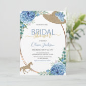 Hydrangea Horse Racing nuptiale Douche invitation (Debout devant)