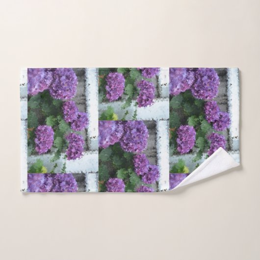 Hydrangea Impressionniste (Serviette à main)