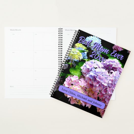 Hydrangea jardin rose bleu pourpre fleuri cadeau m (Devant avec enveloppe)