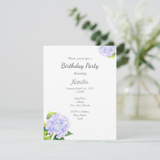 Hydrangea Kaart (Staand voorkant)