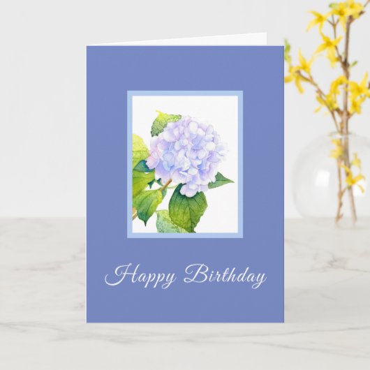 Hydrangea Kaart (Gele Bloem)