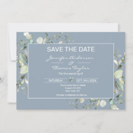 Hydrangea Kleur en Groen verlaat sparen de Datum Save The Date