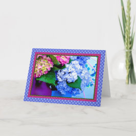 Hydrangea kleuren & randen IV Kaart