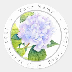 Hydrangea-labels Ronde Sticker