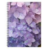 Hydrangea-laptop met rechts/links gebruik notitieboek (Voorkant)