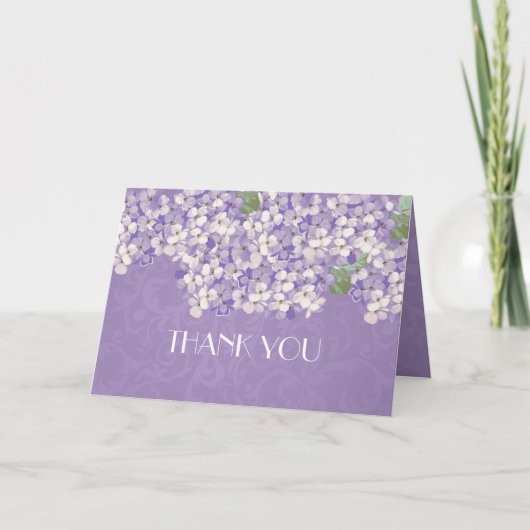 Hydrangea lavande damassé rêveuse Merci (Devant)