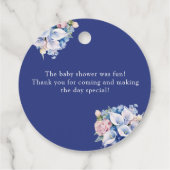 Hydrangea | Lelies Bloemen  Bedankjes Labels (Achterkant)