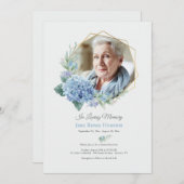 Hydrangea Lijst Fotofering van het leven Kaart (Voorkant / Achterkant)