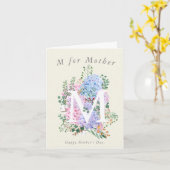 Hydrangea M pour la carte de la fête des mères (Fleur jaune)