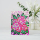 Hydrangea macrophylla briefkaart (Staand voorkant)