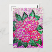 Hydrangea macrophylla briefkaart (Voorkant / Achterkant)