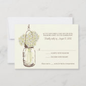 Hydrangea & Mariage RSVP au Pot Mason (Devant)