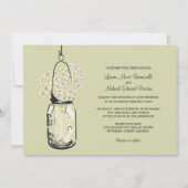 Hydrangea & Mason Jar Invitations de mariage (Devant)