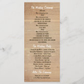 hydrangea mason jar programmes de mariage rustique (Dos)