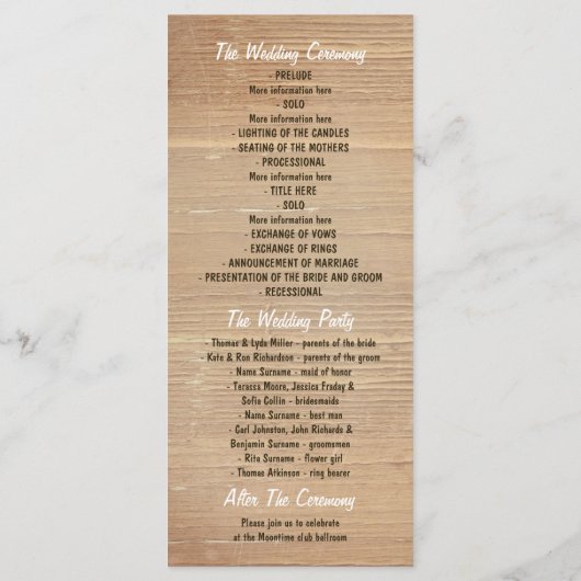 hydrangea mason jar programmes de mariage rustique (Dos)