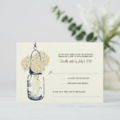 Hydrangea & Mason Jar Wedding RSVP (Debout devant)