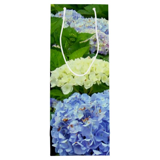 Hydrangea Mix-WINE GIFT BAG Wijn Cadeautas (Achterkant)