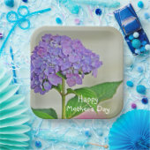 Hydrangea Moederdag Papieren Bordje (Feest)