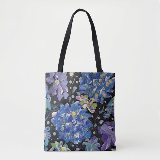 Hydrangea Night Tote Tas (Voorkant)