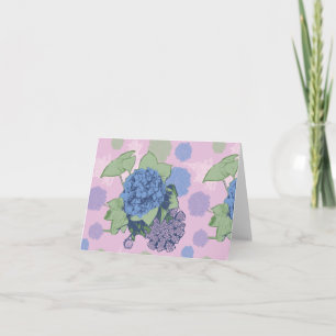 Hydrangea on Pink